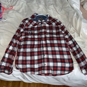 Flannel button up barely worn!
